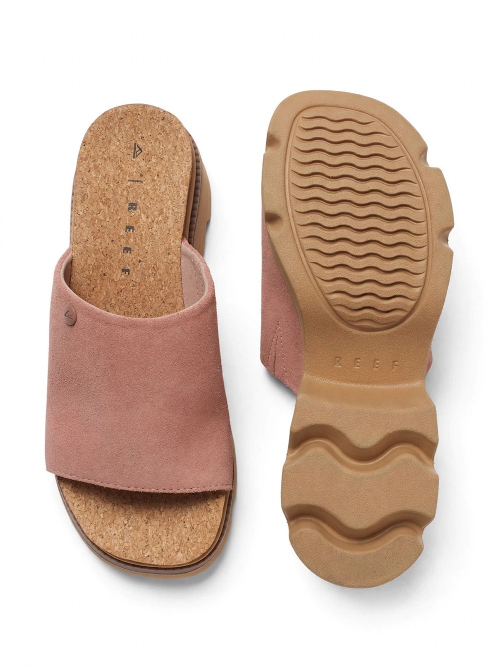 Reef Women’s Slip-On Mules in Dusty Rose Suede - Picture 2 of 4